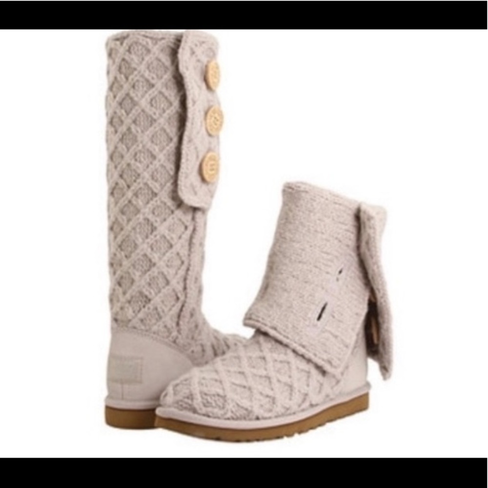 COPY - Cream lattice Ugg boot